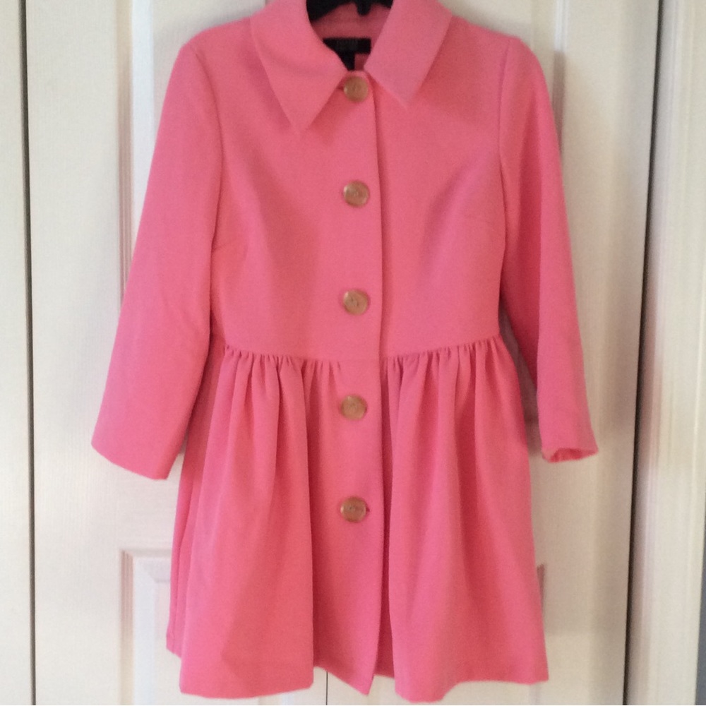 Halogen Atlantic-Pacific Peplum Topper Jacket Blazer Pink SZ XS